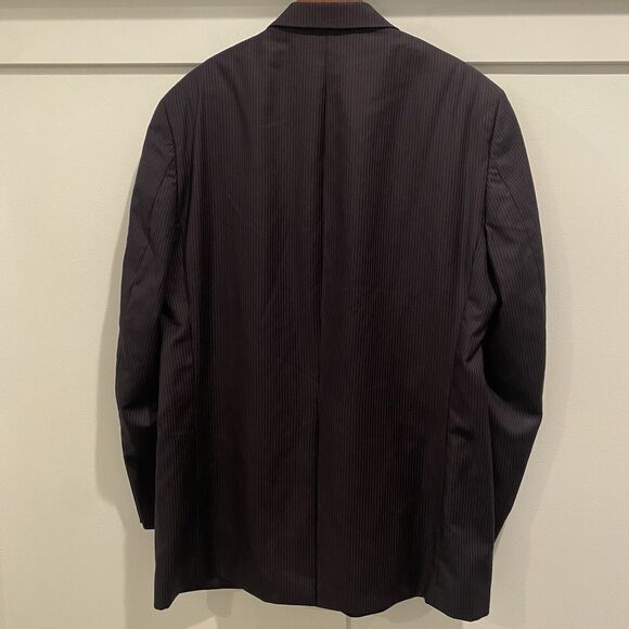Ralph Lauren LRL Suit Jacket 44L Blue Pinstripe 100% Wool Blazer Sports Coat - Picture 8 of 14